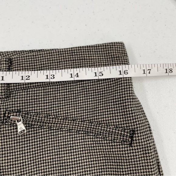 Lauren Ralph Lauren Herringbone Cotton Straight Leg Stretch Zipper Pockets Pant - Picture 9 of 13